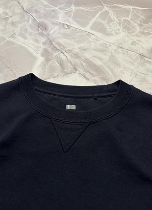 Світшот uniqlo sweatshirt navy blue 3