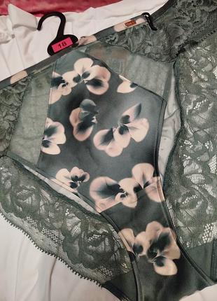 Трусики жіночі marks & spencer rosie колекція з мереживом та квітковим принтом