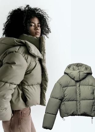 Zara супертеплий пуховик куртка зима l, xl