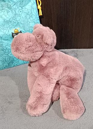 Бегемот джелликет с мешочком пыльником, jellycat 2