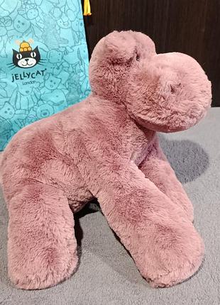 Бегемот джелликет с мешочком пыльником, jellycat 8
