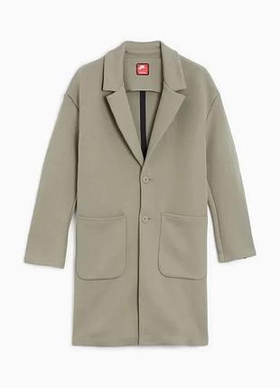 Пальто чоловіче nike sportswears tech fleece reimagined trench grey fn0601-053