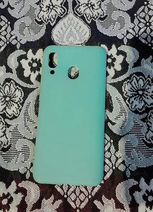 Чохол samsung a20 на телефон, бірюзовий, м'ятний