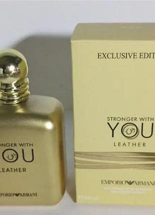 Emporio armani stronger with you leather
