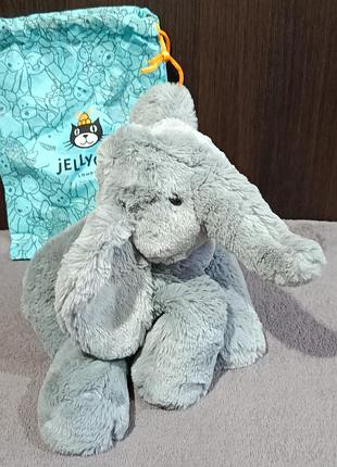 Слон, слоник джелликет, с мешочком пыльником, jellycat