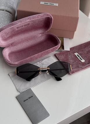 😎 miu miu black/gold mu 140av 5ak-101 61/17/128