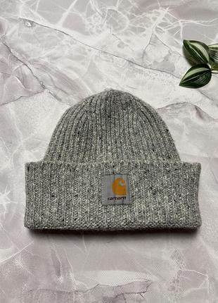 Шапка carhartt anglistic beanie вовняна