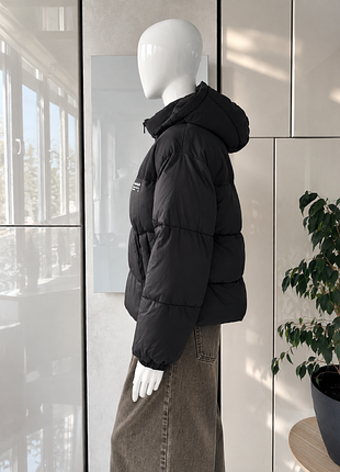 Pull and bear тепла стьобана куртка з капюшоном 8