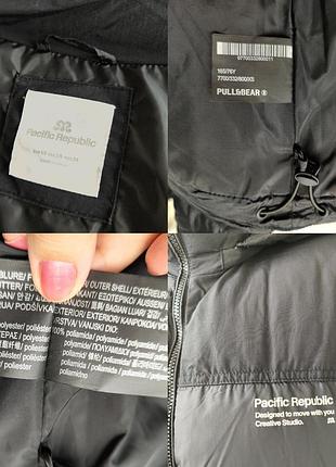 Pull and bear тепла стьобана куртка з капюшоном 10