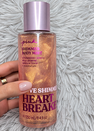 Victoria’s secret pink love shimmer heartbreaker — шиммер-спрей для тела, ароматный мист 250 мл