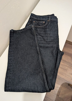 Чоловічі джинси zara, темно-сині, прямі класичні, 36 р., l-xl