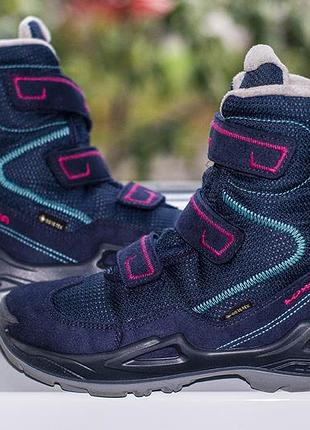 Черевики трекінгові lowa milo gtx hi winter junior goretex dark blue 34 р. оригінал