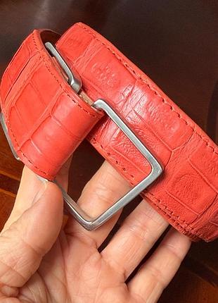 Пояс peter millar з крокодилячої шкіри 118 см унісекс