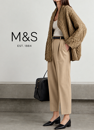 M&s дуже стильні брюки палаццо у кольорі камел