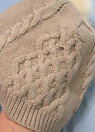 Ugg шапка полушерсть 6