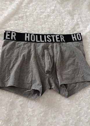 Сірі боксерки базові труси чоловічі котонові hollister m м 10 38 46