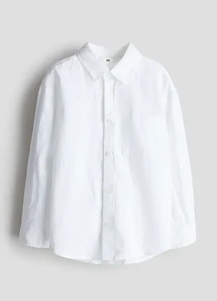 Рубашка из льна для мальчика h&amp;m