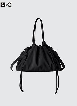 Сумка uniqlo drawstring bag чорна