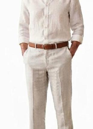 Мужские льняные брюки dakers (levi strauss &amp; co.w38 l34