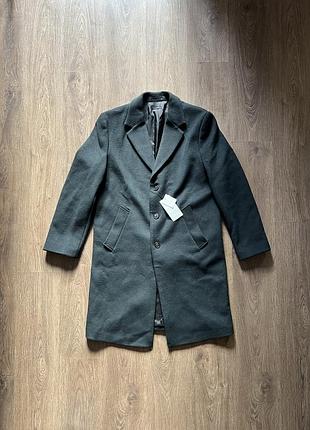Пальто zara (р. l) с шерстью и кашемиром