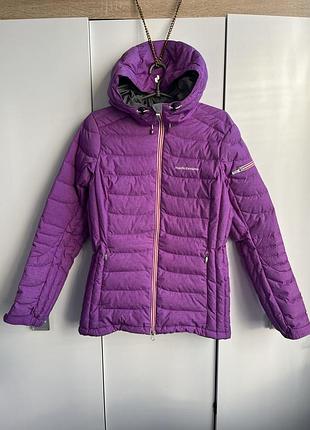 Фиолетовый женский пуховик/лыжная куртка peak performance blackburn down jacket.