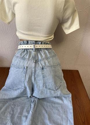 Широкі високі джинси baggi zara 3