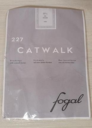 Классические яркие красные чулки премиум-класса fogal catwalk 227 от известного швейцарского бренда fogal.