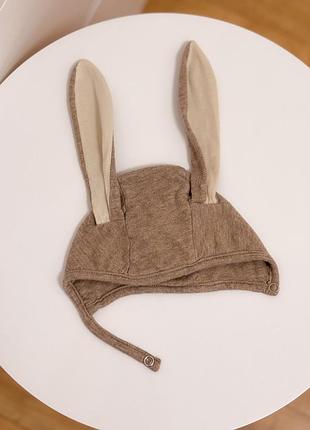 Шапочка з вушками для малюка 50/56 0-2 міс h&m