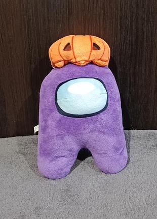 Амонг ас, амонгас, among us,члена экипажа, c шляпой тыквой,серия pmi among us plush buddies, модель au7214