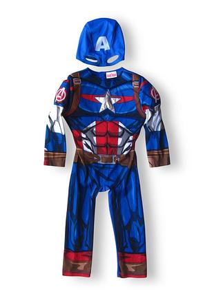 Детский маскарадный карнавальный костюм косплей cosplay капитан америка captain america marvel halloween хэллоуин новогодний tesco 3-4 года