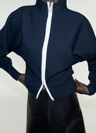 Кардиган жіночий синій zara new