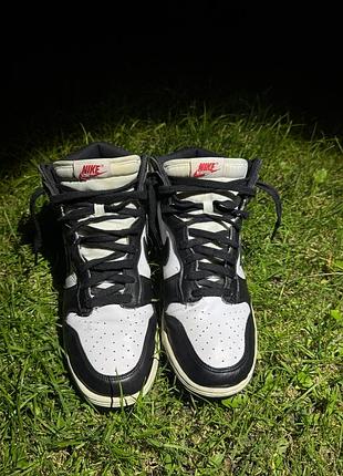 Кросівки nike dunk high panda black 4