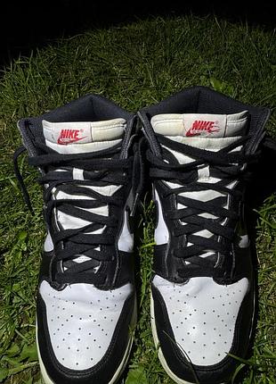Кросівки nike dunk high panda black 8