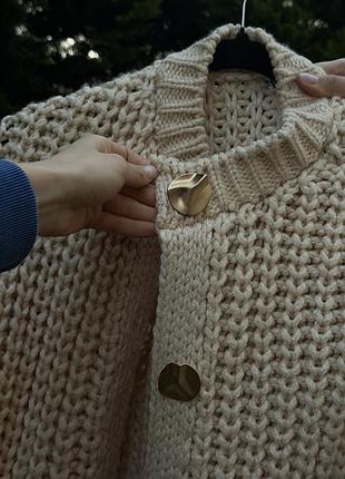 Вʼязаний кардиган zara 2