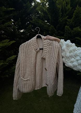 Вʼязаний кардиган zara