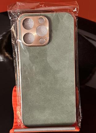 Чохол для iphone 15 про з еко шкіри