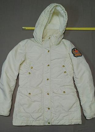 Плечи 39 см polo ralph lauren size m женская пуховка с капюшоном молочного цвета 
80% down 20% waterfowl feather
