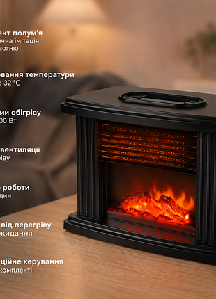 Тепловентилятор с технологией 3d-пламени 3