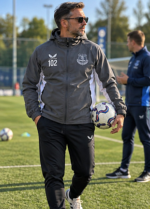Castore × everton fc — оригинальная клубная ветровка, редкая модель, s