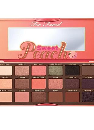 Палетка тіней too faced sweet peach 3