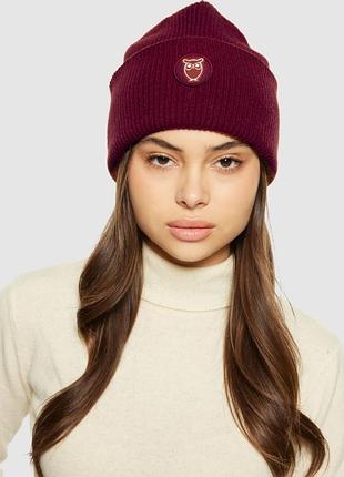 Теплая шерстяная шапка от датского бренда knowledecotton apparel унисекс женская мужская