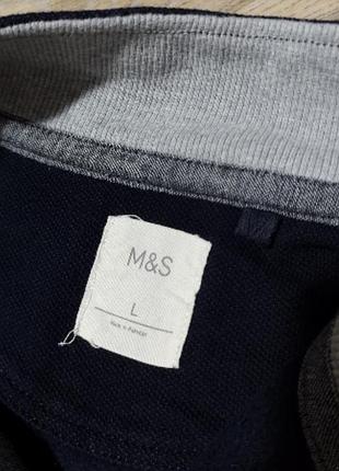 Мужская синяя кофта m&s , размер l . 3