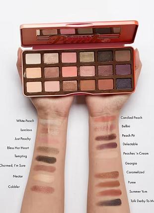 Палетка тіней too faced sweet peach 2