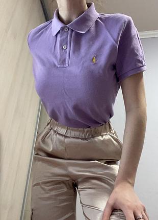 Футболка поло з вишивкою бренду ralph lauren