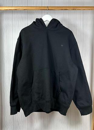 Adidas contempo originals black якісне щільне худі з шикарним мінімалістичним дизайном розмір xl