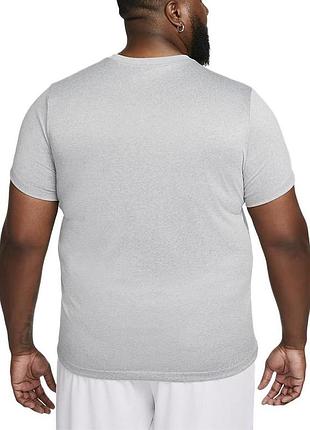 Новая серая футболка найк nike dri-fit legend fitness t-shirt, xxl, оригинал
