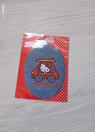 Аппликация, латка, термозаплатка детская hello kitty