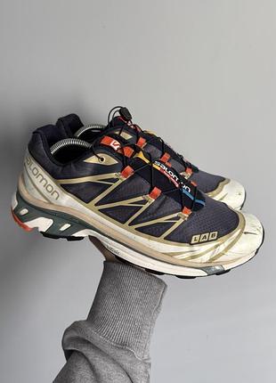 Salomon xt-6 trail 'dark grey beige' кросівки трейлові