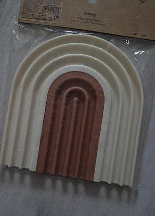 Силиконовая подставка под горячее радугу sinsay home 4