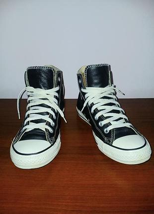 Оригінальні шкіряні кеди converse all star high / конверси високі 41р (26 см)
